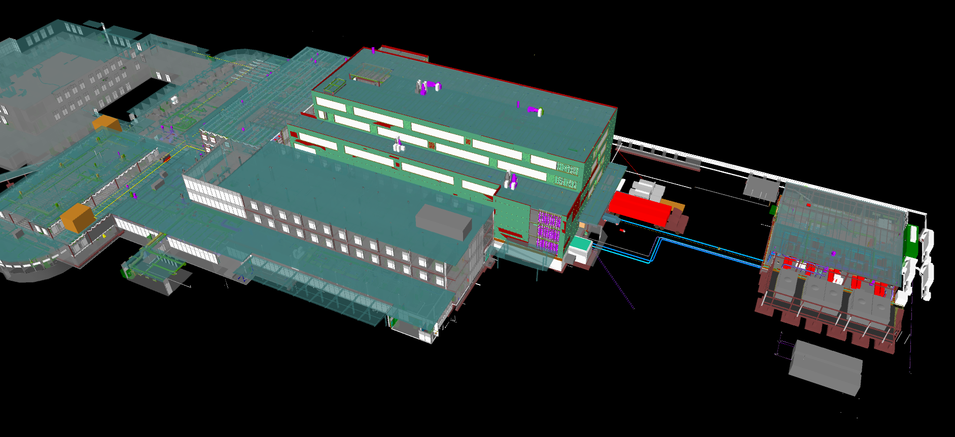 3D BIM model of a building